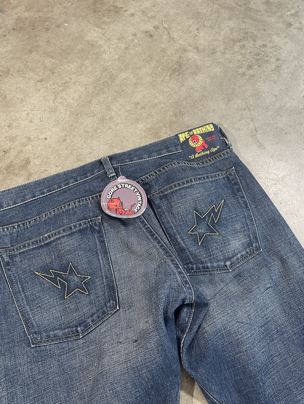 Vintage BAPE Denim Made in Japan Nigo Era 34x28